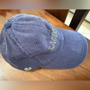 Lacoste Navy Blue Cap with Green Logo